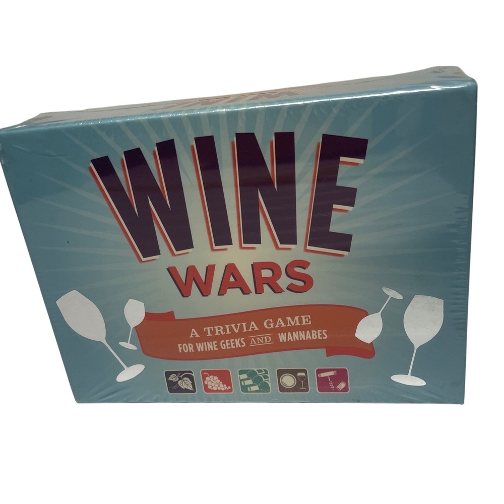 Wine Wars Trivia‎ Card Game for Adult Wine Geeks and Wannabees Sealed NWT